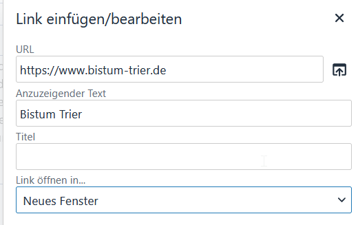 URL mit https eintragen