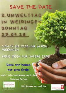 Veranstaltungsplakat zum Umwelttag in Weidingen am 27.09.2026
