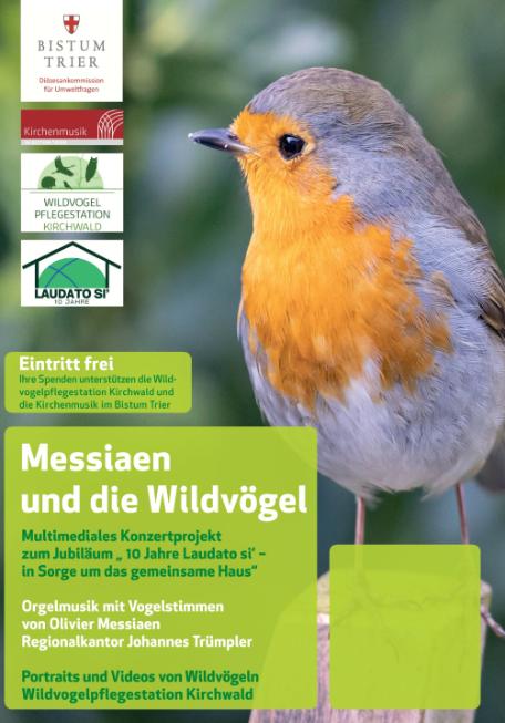 Plakat Konzertreihe Messiaen und die Wildvögel