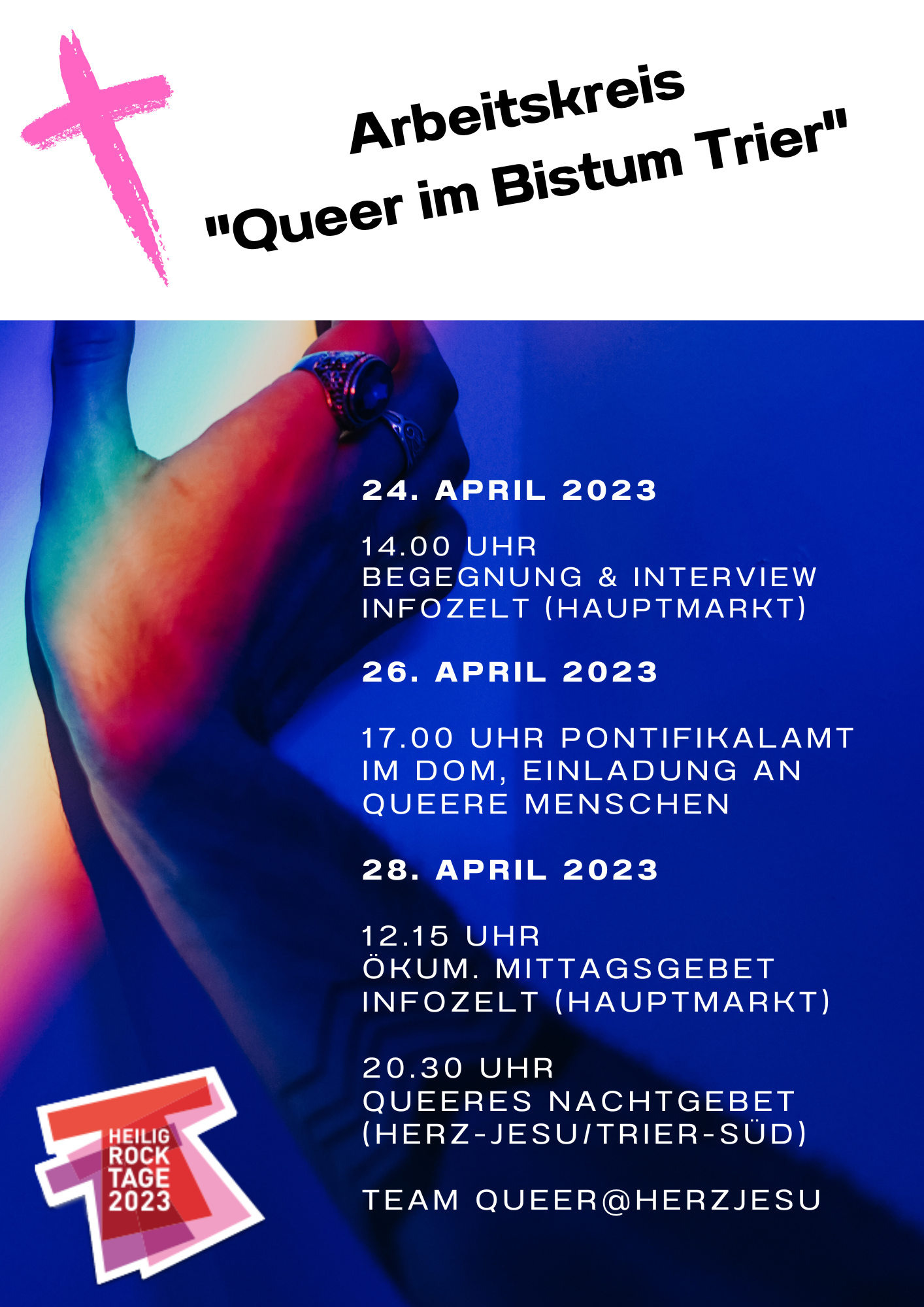 Plakat Heilig-Rock-Tage Queer