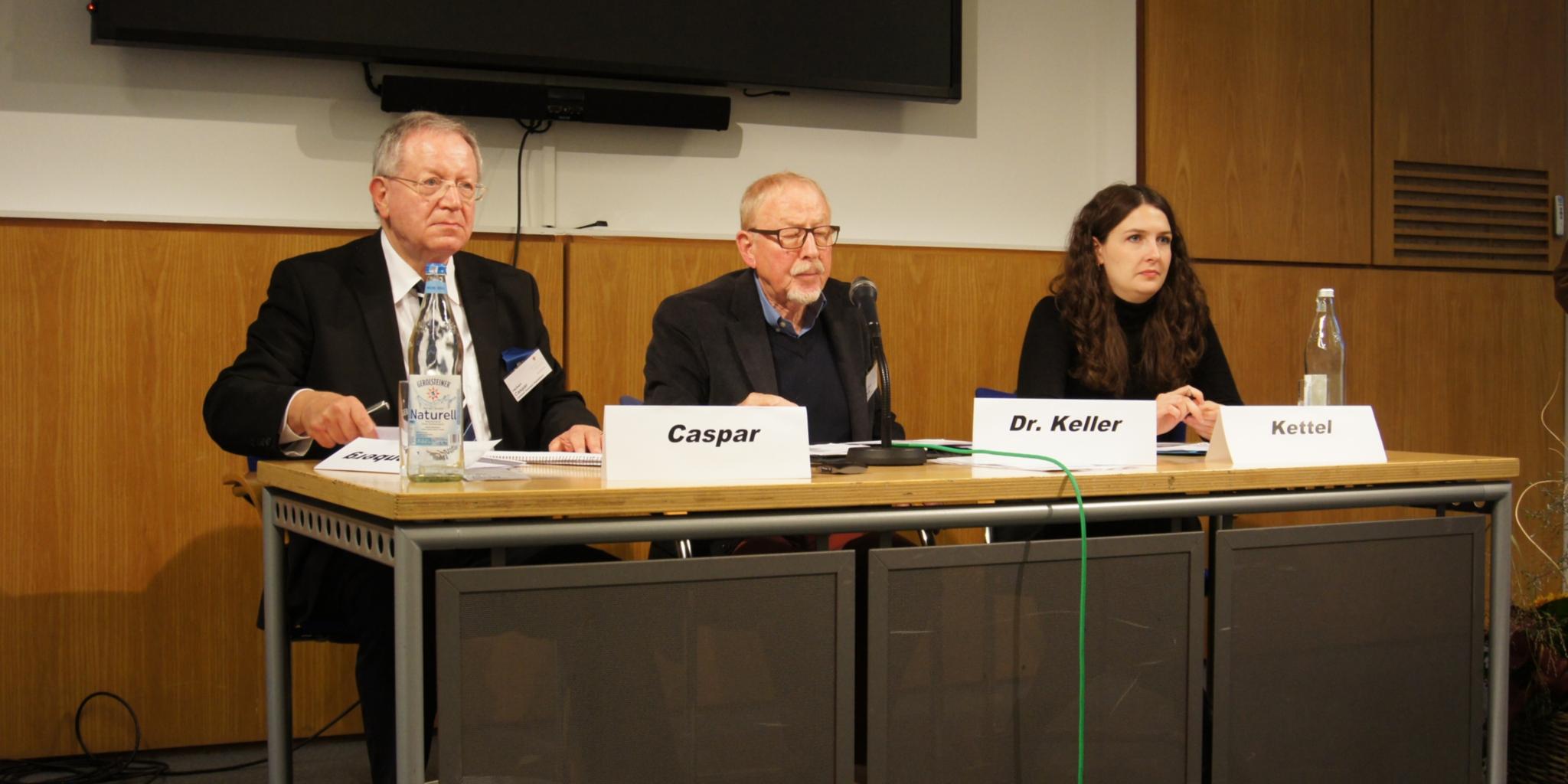 Herbert Caspar (Vorsitzender), Dr. Clemens Keller und Lena Kettel (Vorstand)