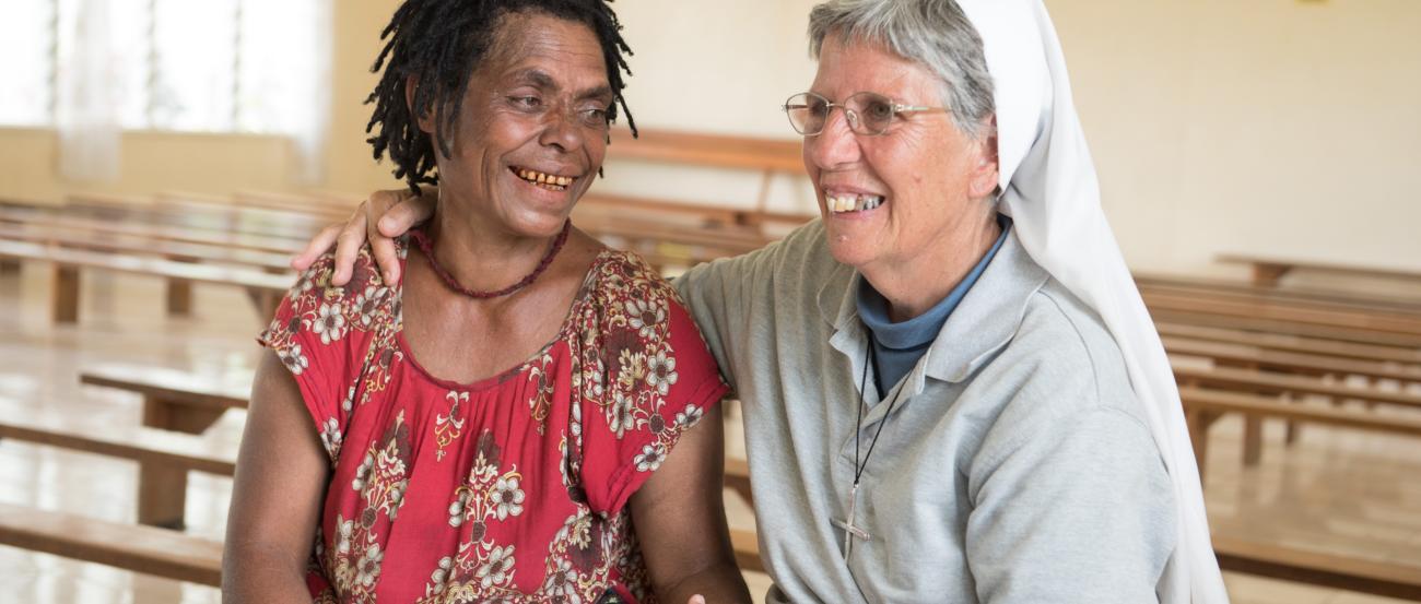Christina und Sr. Lorena