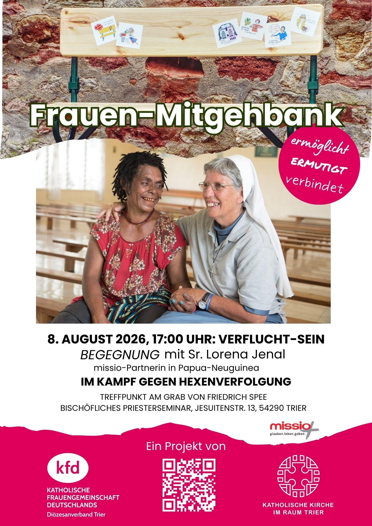 Frauen-Mitgehbank Sr.Lorena