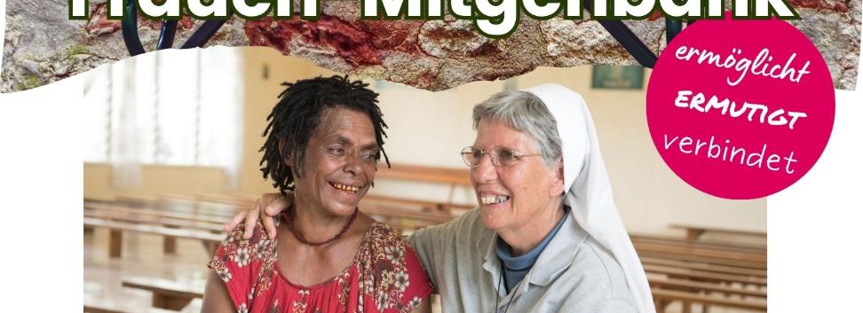 Das Treffen für Frauen an der Frauen-Mitgehbank mit Sr. Lorena